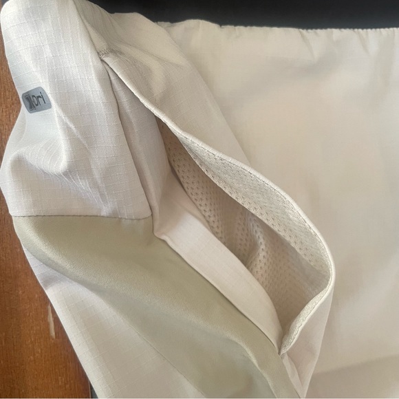 RBX Active 7” Mens Stretch Diagonal Mesh Stripe Woven Shorts, Stone, NWT, L - Picture 2 of 10